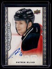 2014-15 Upper Deck Masterpieces Signatures Patrik Elias Auto #54
