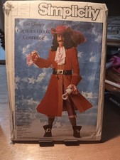 Simplicity 7791 Sewing Pattern Disney Captain...