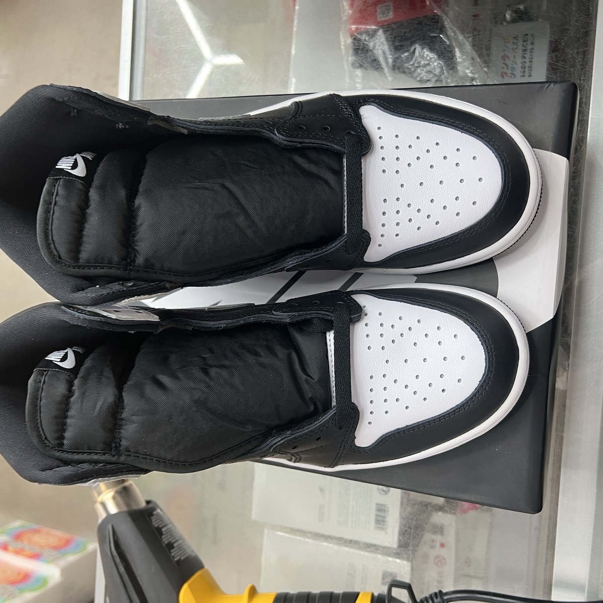 Size 9.5 - Air Jordan 1 Retro OG High Black White 2.0 for sale