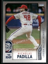 2025 Lehigh Valley IronPigs 2nd Nicholas Padilla RC Rookie Phillies Minor League