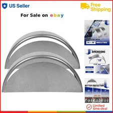 Round Steel Trailer Fenders 32x9x14 in, Universal Fit for 14-16 In Wheels