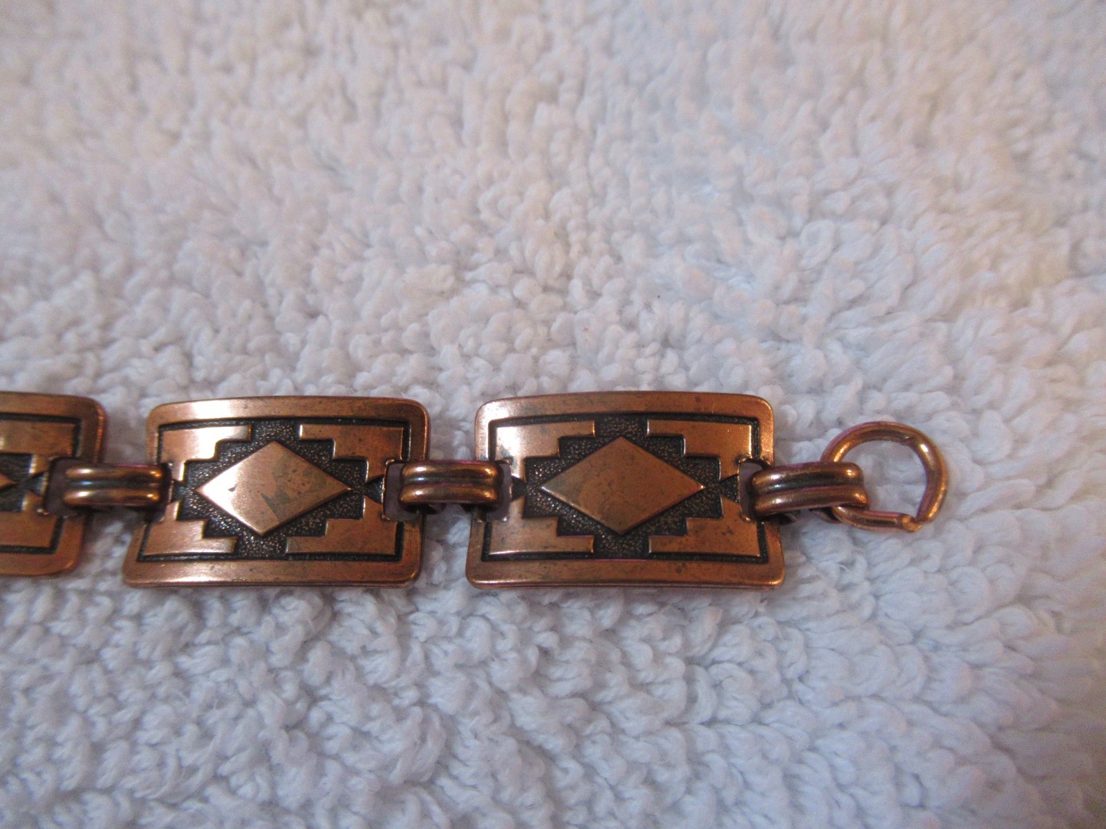 NATIVE AMERICAN SOLID COPPER EARINGS CUFF BRACELE… - image 8