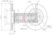 Maxgear Bremsscheibe Honda P. CR-V 2,2CTDI/2,0 KoŁA 16 19-2301
