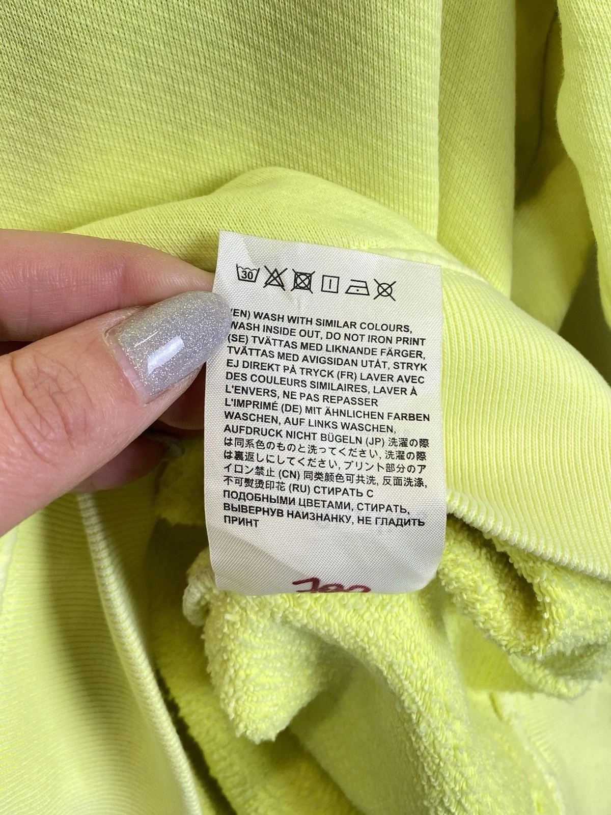 Acne Studios Fest. Stockholm 2019 Felpa con Cappuccio Uomo Taglia S Verde Tossico Designer Top