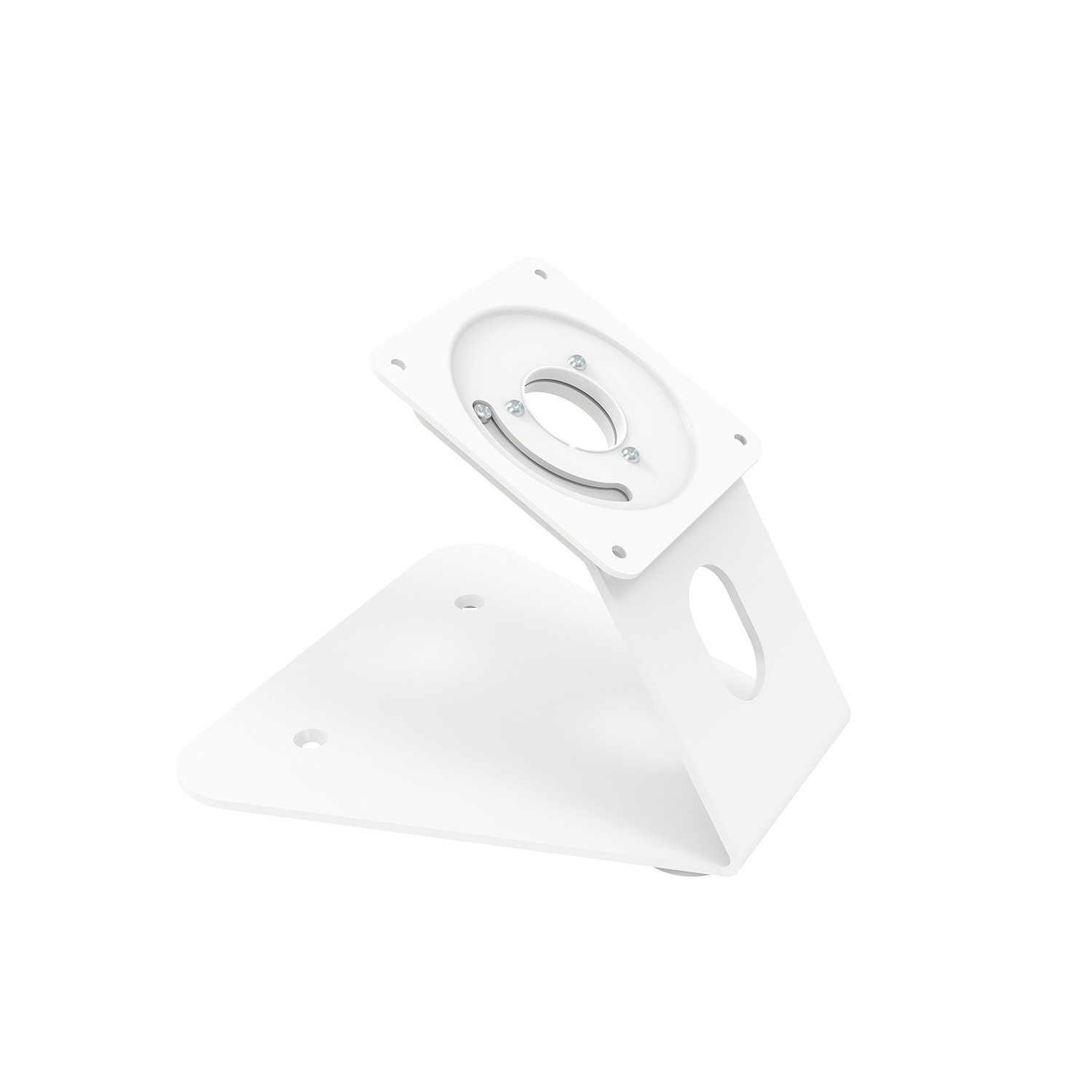Support tablette cuisine et salon blanc à fixer au mur ou poser sur table