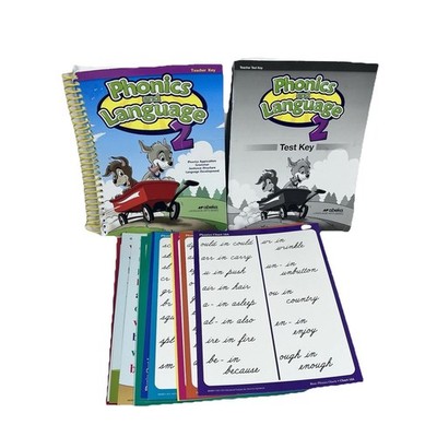 Abeka Phonics and Language 2 Teacher Key And Test Key Set Lot Home School Book