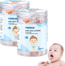96PCS Baby Tongue Cleaner, Disposable Baby Toothbrush Soft Gauze Oral Cleaning S