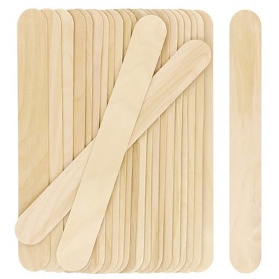 8'' Jumbo Craft Sticks, 60pcs Extra Large Natural Premium Wood, Ice Cream Sti...