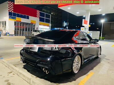 Fit 2006-12 Lexus IS250 IS350 ISF Duckbill Carbon Fiber Rear Trunk
