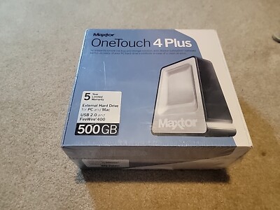 Maxtor OneTouch 4 Plus 500 GB,External,7200 RPM (STM305004OTA3E5-RK) Hard Drive
