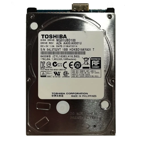 Compatible MQ01UBD100 Toshiba 1TB 2.5" USB 3.0 Portable External HDD Hard Disk - Picture 2 of 2