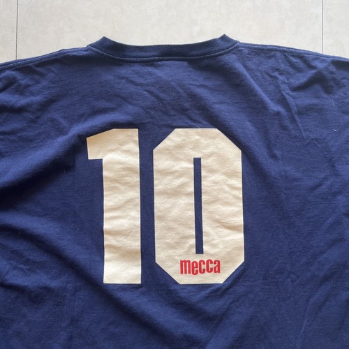 Mecca Mens 2XL Long Sleeve T Shirt Dark Blue Dbl Sided #10 - Picture 7 of 7