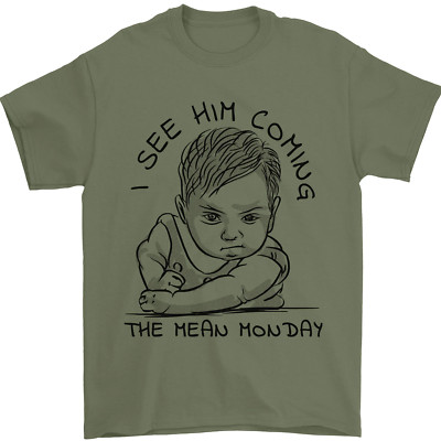 Hate Mondays lustig Arbeit Büro Humor Herren T-Shirt 100 % Baumwolle