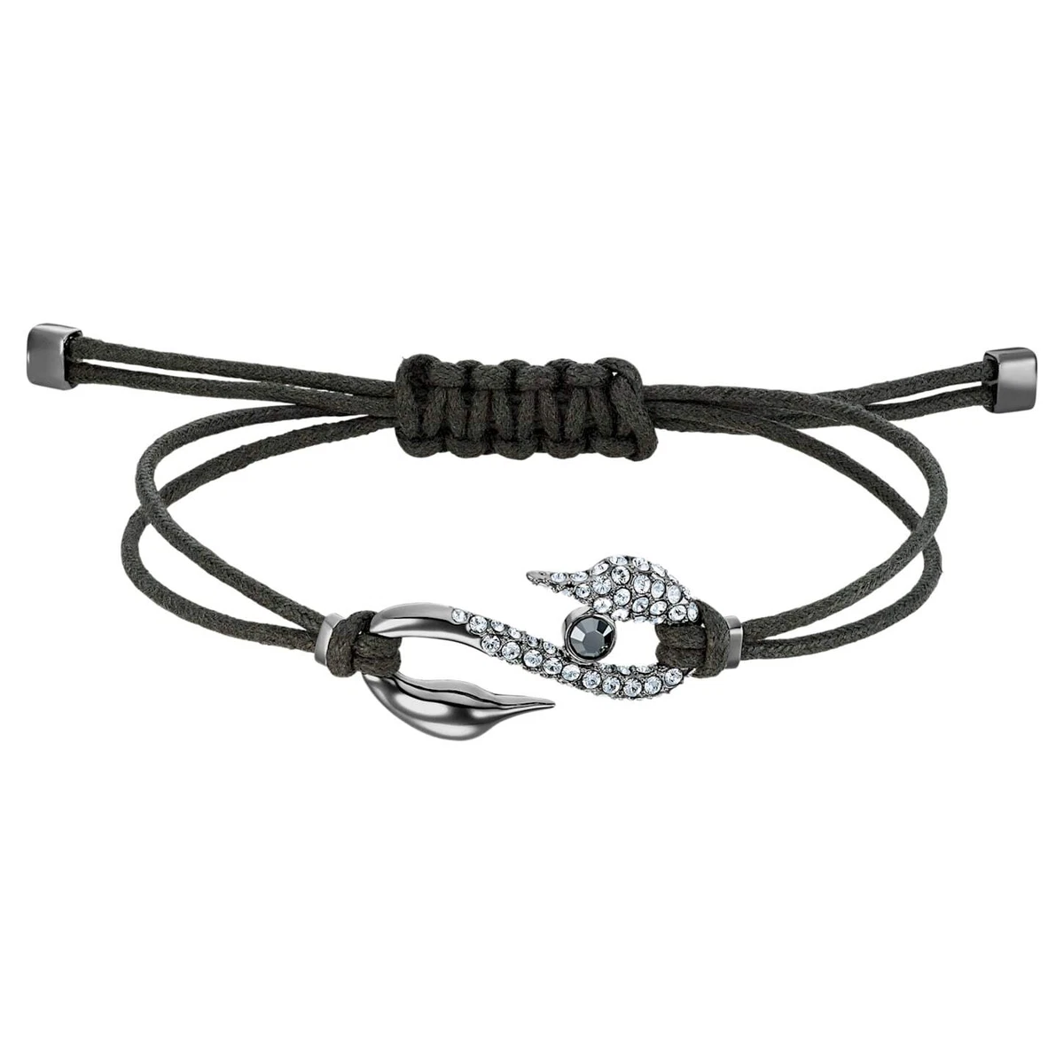 Swarovski 5551813 Power Collection Hook Bracelet Dark Gray NIB 