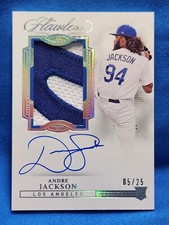 ANDRE JACKSON 2022 Flawless Rookie Patch Auto SILVER #RPA-AJ  #’d/25
