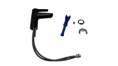 GROHE Badarmatur Waschtischarmatur Wasserhann Bad, Start 235502432, Mattschwarz