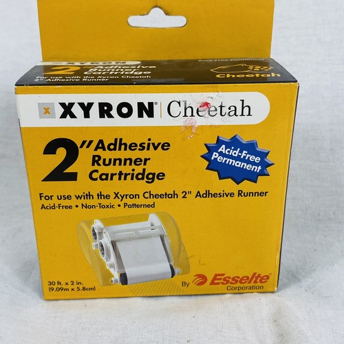 Xyron Cheetah Replacement Adhesive Runner Cartridge Acid Free Permanent 2" NEW - Picture 7 of 12