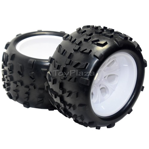 HSP 62012 Wheel Complete 62010 62011 White Hub 2pcs for 1/8 RC Model Buggy Truck - Picture 5 of 6