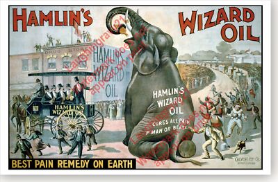 Hamlin's Victorian Wizard Oil Elephant Quack Medicine Medical ...
