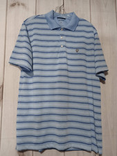 Chaps Shirt Men's Medium Blue Polo Golf Stay Dry