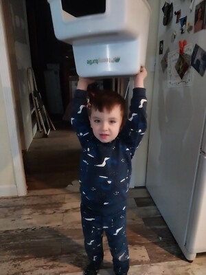 2 step up, one piece stepping stool for kids or adults easy to carry