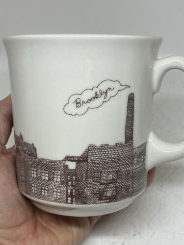 Fishs Eddy Jordan Awan Brooklyn Diner Style Heavy Mug EUC - Picture 3 of 19