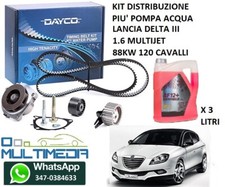KIT DISTRIBUZIONE E POMPA ACQUA LANCIA DELTA 1.6 MULTIJET 88KW 120 CAVALLI