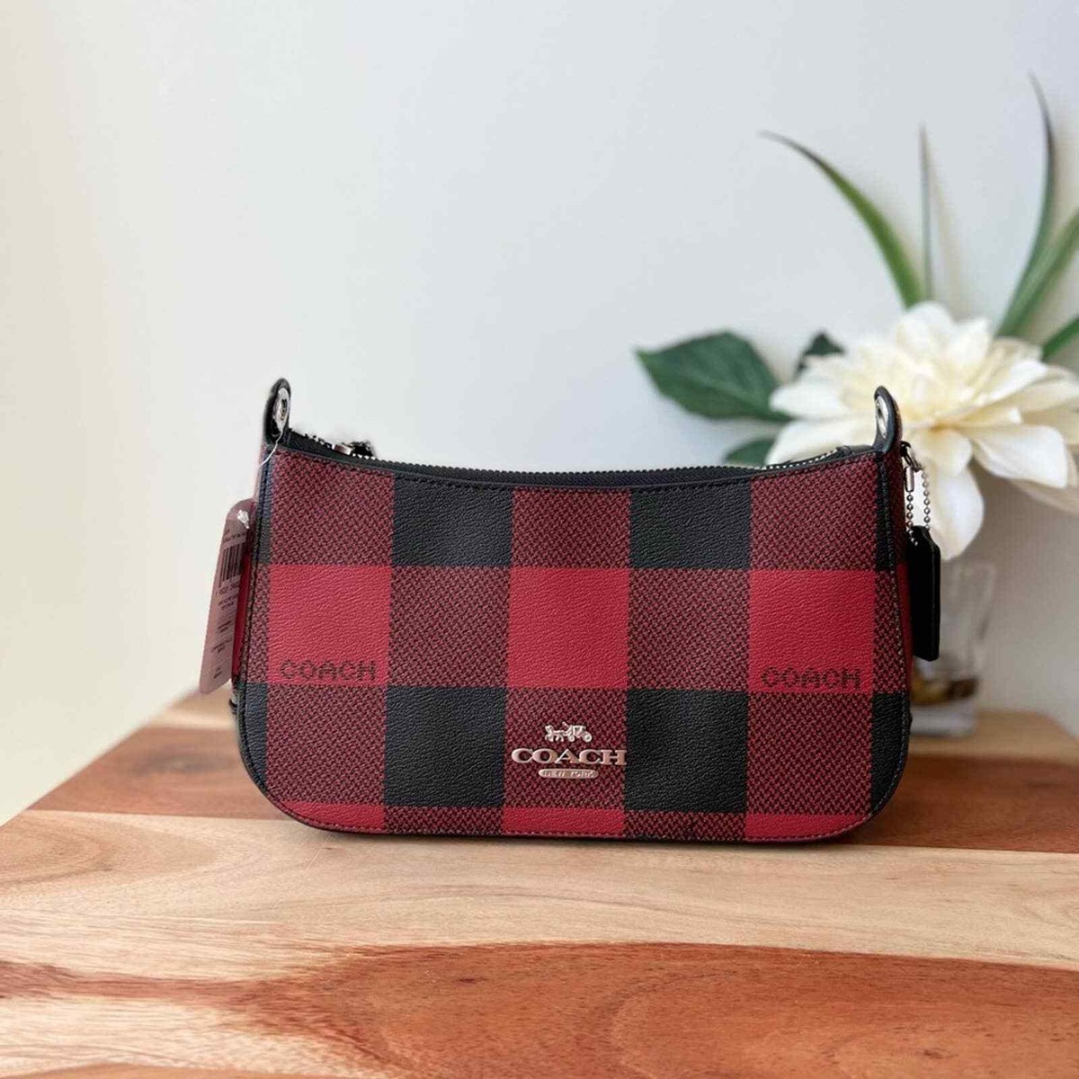 NWT Coach crossbody bag With Plaid Print | eBay