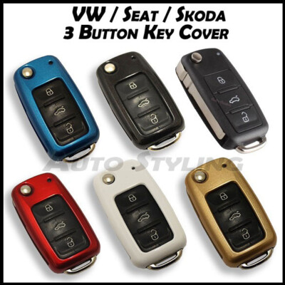 Key Cover For VW Seat Skoda Golf Polo Scirocco Tiguan T5 Octavia Leon Ibiza j57
