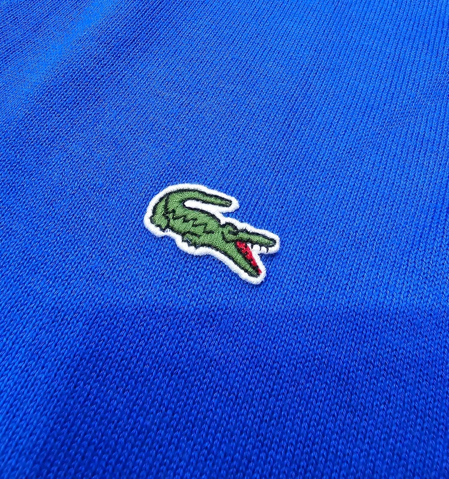 Suéter Lacoste Live Para Hombre Azul Manga Larga Sudadera Talla 7 Cuello en V 100% Algodón Foto 4 de 4