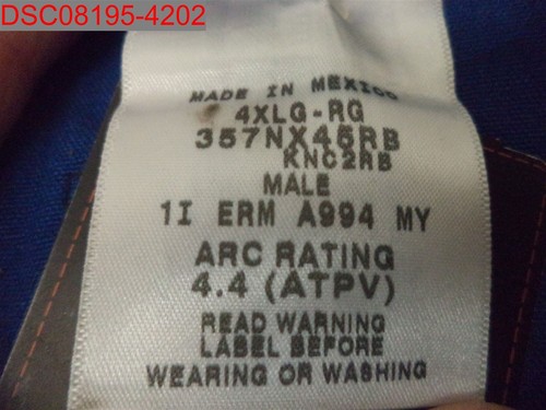 Stain, QTY=8 WorkriteFR Men's Blue Lab Coat with Knit Cuffs, Sz 4XL 883392710579 - Picture 6 of 10