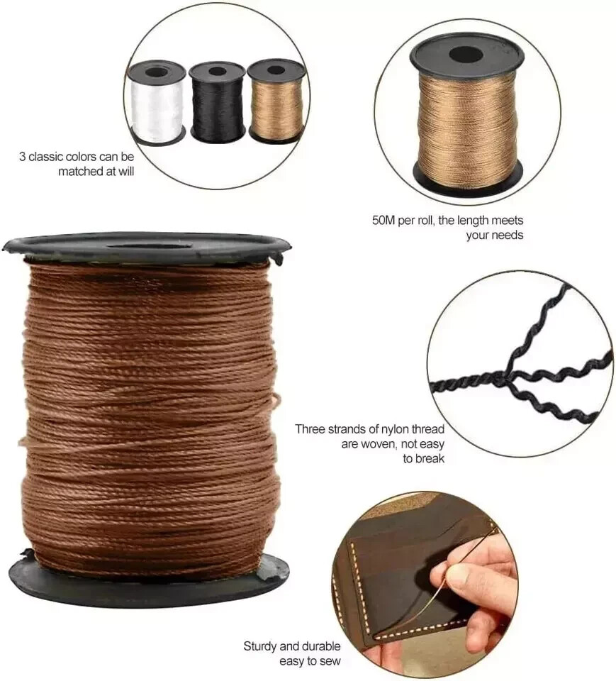 Upholstery Repair Kit, Leather Sewing Needle & Thread, Extra Strong