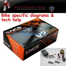 NCS V2 KAWASAKI MOTORBIKE BIKE MOTORCYCLE ALARM & IMMOBILISER REMOTE START