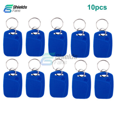 10pcs 125Khz 13.56Mhz TK4100 ID & FM1108 IC Dual Chip RFID NFC Keytag Key Fob