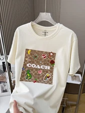 NWT COACH  Women’s Signature beige T-shirt  COTTON