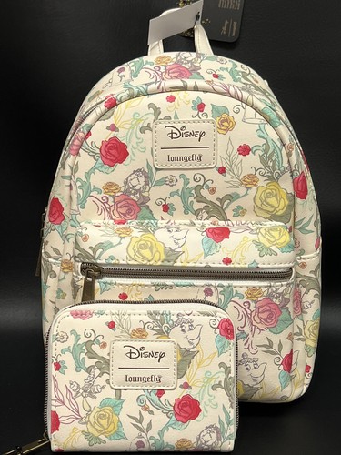 Floral Character Backpack \u0026 Wallet Set 