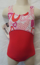 Hearts bodice foiled leotard size tot sz 2-3