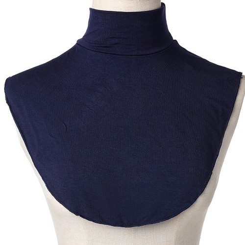 Blusa falsa de cuello alto musulmana de imitación cuello falso Dickey cubierta de medio cuello superior - Imagen 9 de 25