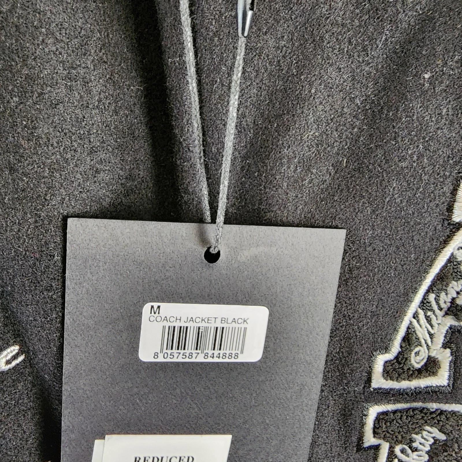 AC Milan Coach Jacket Men's M Black Full Front Button Closure With Side Pockets image 14