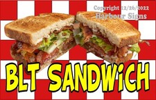 BLT Sandwich DECAL Choose Size Food Concession Vinyl Sign Sticker 2ck