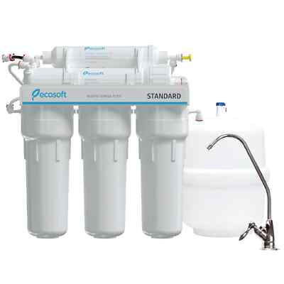 5 Stage Reverse Osmosis Water Filter System, RO 200 GPD