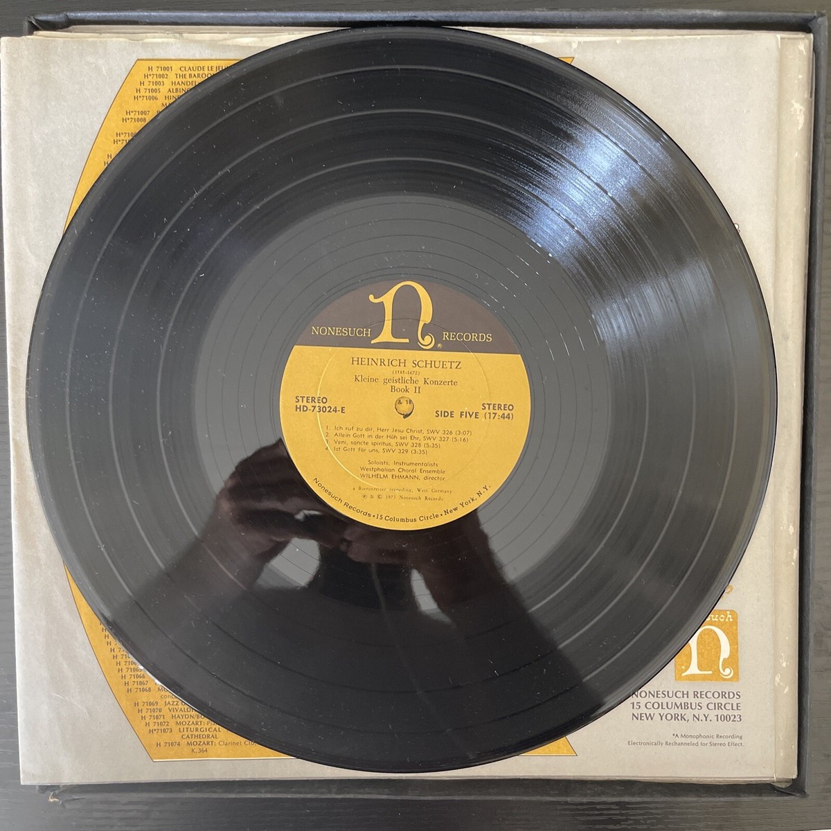 Heinrich Schutz ‎Kleine Geistliche Konzerte Book II (1639) SWV 306