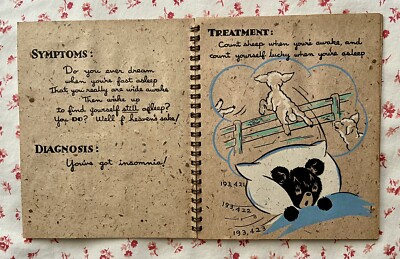 binding greeting cards Vintage 1930s Get Well Teddy Bear Wir-O Binding Hallmark Greeting Card  Booklet