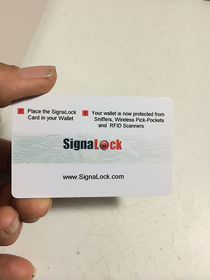 Signal Guard Card RFID Blocker Signalock Blue RFID Blocking Card Protector - 2-Pack ...