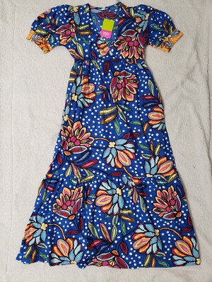 Tabitha Brown x Target Women's Mixed Floral/Polka Dot Print Puff Sleeve  Dress 6 | eBay