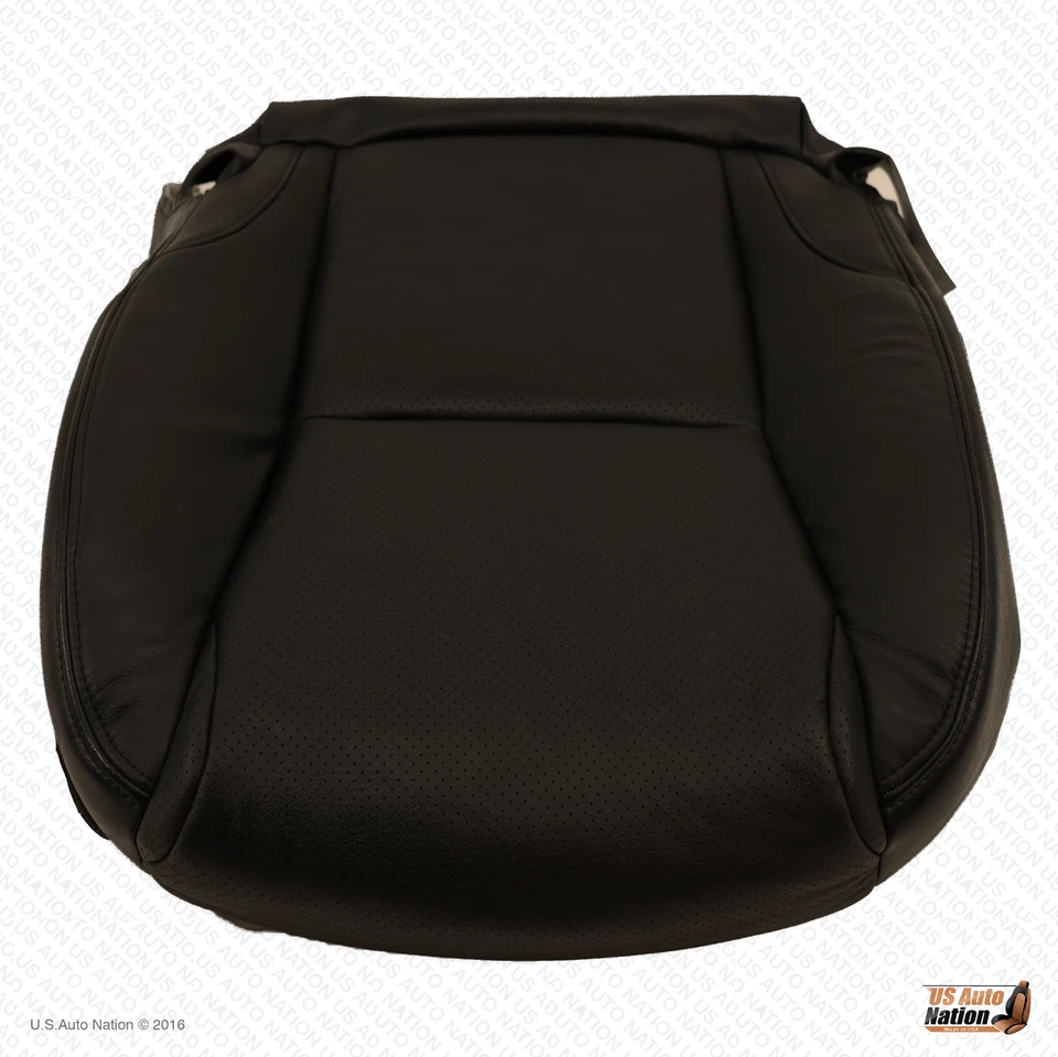 FUNDA DE ASIENTO DE CUERO PERFORADO INFERIOR DEL CONDUCTOR NEGRA PARA 2006 07 08 2009 LEXUS IS350 Foto 4 de 4