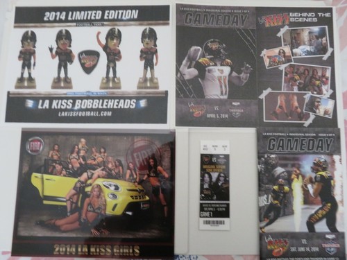 LA KISS, ARENA FOOTBALL, OPENING GAME TICKET & PROGRAM COVER, KISS GIRLS & MORE! - Picture 2 of 5