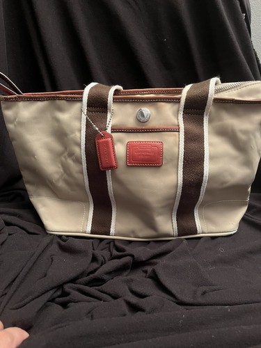 coach hamptons weekend tote