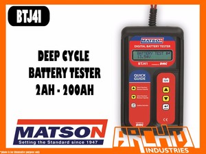 Deep cycle battery tester