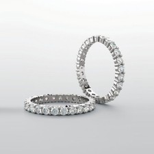 1.00 Carat Genuine Diamond Eternity Ring in 14k Gold